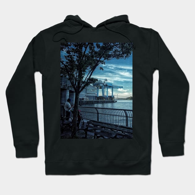 East River, Manhattan, New York City Hoodie by eleonoraingrid